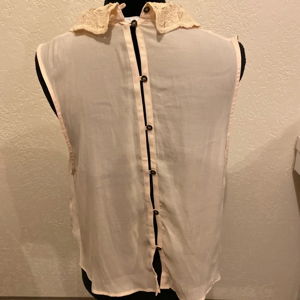 Free People creamy white Lacey top - Picture 9 of 11
